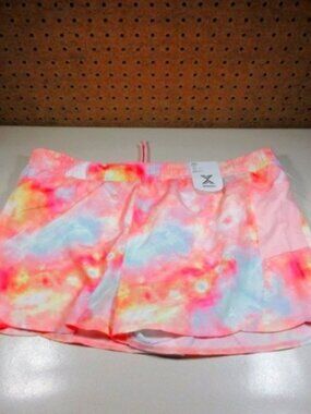 Xersion womens colorful Psychedelic lined wicking running shorts 2XL NWT